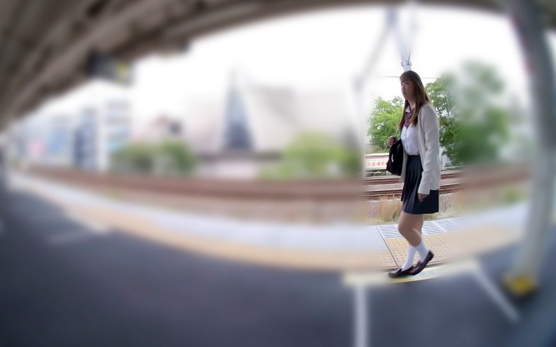 【VR】駅で見かけた可愛い女の子一目惚れした俺自宅特定犯して中出し